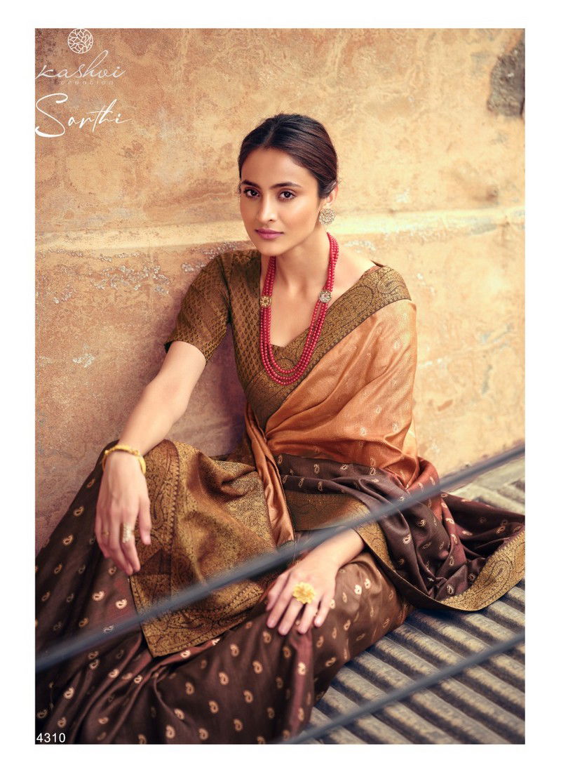 Kashvi Sarthi Fancy Designer Heavy Festive Casual Wear Printed Silk Sarees Collection